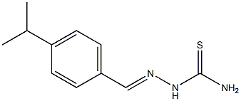 2-[(E)-(4-isopropylphenyl)methylidene]-1-hydrazinecarbothioamide Struktur