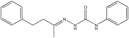 2-[(E)-1-methyl-3-phenylpropylidene]-N-phenyl-1-hydrazinecarboxamide Struktur