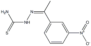 2-[(Z)-1-(3-nitrophenyl)ethylidene]-1-hydrazinecarbothioamide Struktur