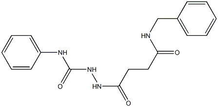 2-[4-(benzylamino)-4-oxobutanoyl]-N-phenyl-1-hydrazinecarboxamide Struktur