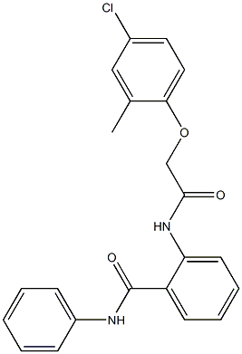 2-{[2-(4-chloro-2-methylphenoxy)acetyl]amino}-N-phenylbenzamide Struktur