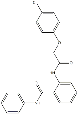 2-{[2-(4-chlorophenoxy)acetyl]amino}-N-phenylbenzamide Struktur