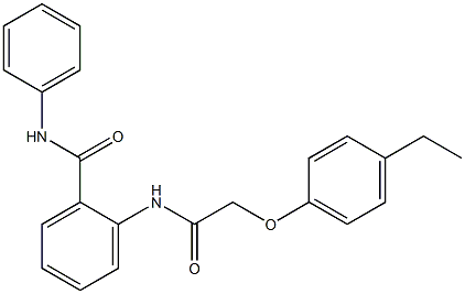 2-{[2-(4-ethylphenoxy)acetyl]amino}-N-phenylbenzamide Struktur