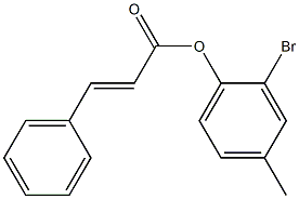 2-bromo-4-methylphenyl (E)-3-phenyl-2-propenoate Struktur