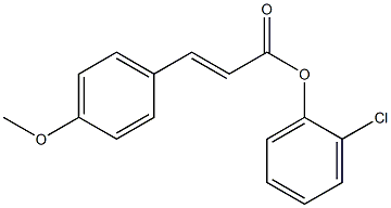 2-chlorophenyl (E)-3-(4-methoxyphenyl)-2-propenoate Struktur