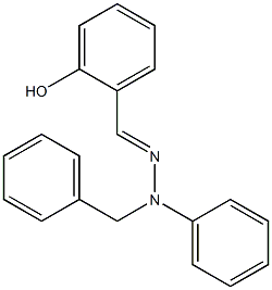 2-hydroxybenzaldehyde N-benzyl-N-phenylhydrazone Struktur