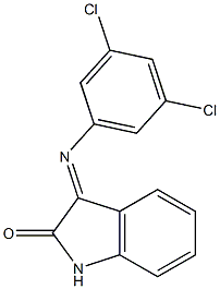 3-[(3,5-dichlorophenyl)imino]-1H-indol-2-one Struktur