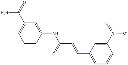 3-{[(E)-3-(3-nitrophenyl)-2-propenoyl]amino}benzamide Struktur