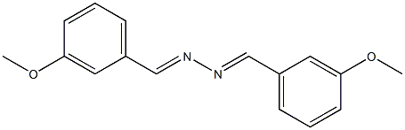 3-methoxybenzaldehyde N-[(E)-(3-methoxyphenyl)methylidene]hydrazone Struktur