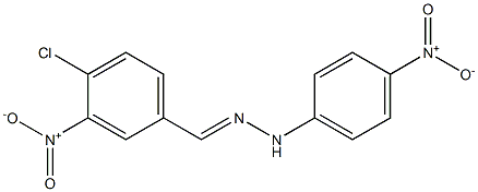 4-chloro-3-nitrobenzaldehyde N-(4-nitrophenyl)hydrazone Struktur