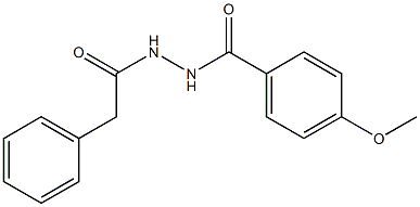 4-methoxy-N'-(2-phenylacetyl)benzohydrazide Struktur