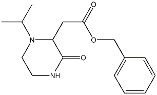 benzyl 2-(1-isopropyl-3-oxo-2-piperazinyl)acetate Struktur