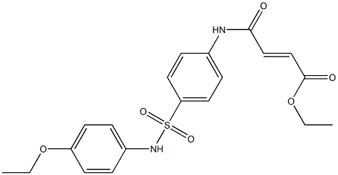 ethyl (E)-4-{4-[(4-ethoxyanilino)sulfonyl]anilino}-4-oxo-2-butenoate Struktur