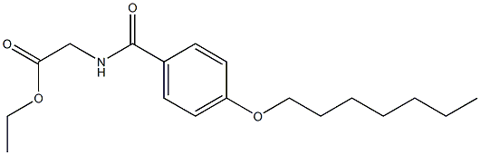 ethyl 2-{[4-(heptyloxy)benzoyl]amino}acetate Struktur