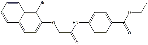 ethyl 4-({2-[(1-bromo-2-naphthyl)oxy]acetyl}amino)benzoate Struktur