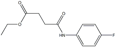 ethyl 4-(4-fluoroanilino)-4-oxobutanoate Struktur