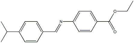 ethyl 4-{[(E)-(4-isopropylphenyl)methylidene]amino}benzoate Struktur