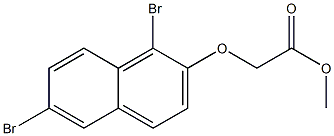 methyl 2-[(1,6-dibromo-2-naphthyl)oxy]acetate Struktur