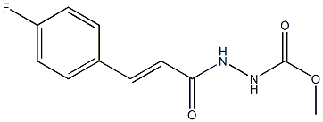 methyl 2-[(E)-3-(4-fluorophenyl)-2-propenoyl]-1-hydrazinecarboxylate Struktur