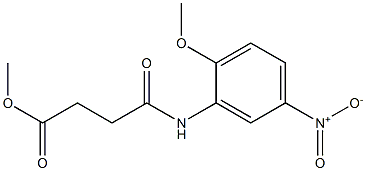 methyl 4-(2-methoxy-5-nitroanilino)-4-oxobutanoate Struktur