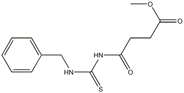 methyl 4-{[(benzylamino)carbothioyl]amino}-4-oxobutanoate Struktur