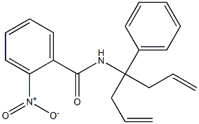 N-(1-allyl-1-phenyl-3-butenyl)-2-nitrobenzamide Struktur