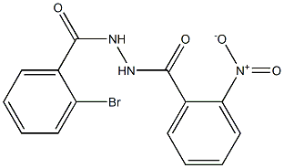 N'-(2-bromobenzoyl)-2-nitrobenzohydrazide Struktur