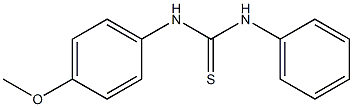 N-(4-methoxyphenyl)-N'-phenylthiourea Struktur