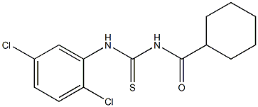 N-(cyclohexylcarbonyl)-N'-(2,5-dichlorophenyl)thiourea Struktur