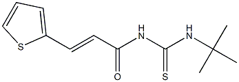 N-(tert-butyl)-N'-[(E)-3-(2-thienyl)-2-propenoyl]thiourea Struktur