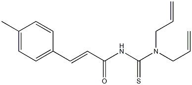 N,N-diallyl-N'-[(E)-3-(4-methylphenyl)-2-propenoyl]thiourea Struktur