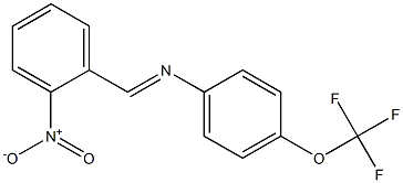 N-[(E)-(2-nitrophenyl)methylidene]-N-[4-(trifluoromethoxy)phenyl]amine Struktur