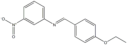 N-[(E)-(4-ethoxyphenyl)methylidene]-N-(3-nitrophenyl)amine Struktur