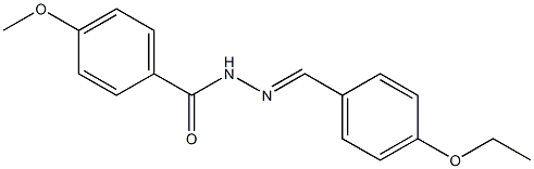 N'-[(E)-(4-ethoxyphenyl)methylidene]-4-methoxybenzohydrazide Struktur