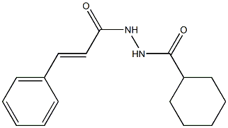 N'-[(E)-3-phenyl-2-propenoyl]cyclohexanecarbohydrazide Struktur