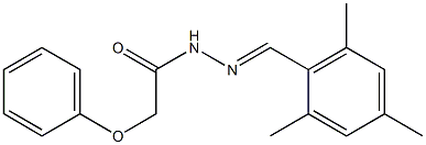 N'-[(E)-mesitylmethylidene]-2-phenoxyacetohydrazide Struktur