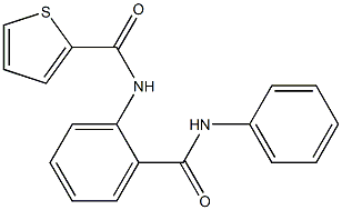 N-[2-(anilinocarbonyl)phenyl]-2-thiophenecarboxamide Struktur