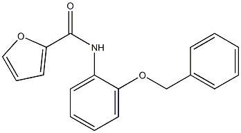 N-[2-(benzyloxy)phenyl]-2-furamide Struktur