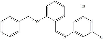 N-{(Z)-[2-(benzyloxy)phenyl]methylidene}-N-(3,5-dichlorophenyl)amine Struktur