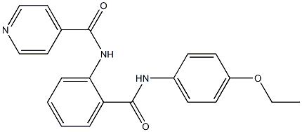 N-{2-[(4-ethoxyanilino)carbonyl]phenyl}isonicotinamide Struktur