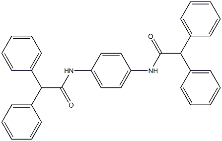 N-{4-[(2,2-diphenylacetyl)amino]phenyl}-2,2-diphenylacetamide Struktur