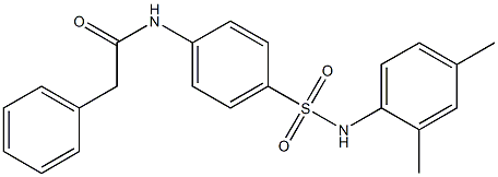 N-{4-[(2,4-dimethylanilino)sulfonyl]phenyl}-2-phenylacetamide Struktur