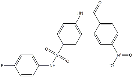 N-{4-[(4-fluoroanilino)sulfonyl]phenyl}-4-nitrobenzamide Struktur