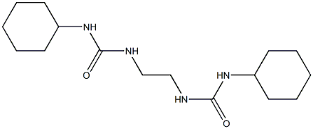 N-cyclohexyl-N'-(2-{[(cyclohexylamino)carbonyl]amino}ethyl)urea Struktur