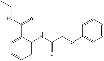 N-ethyl-2-[(2-phenoxyacetyl)amino]benzamide Struktur