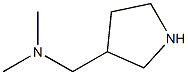 N,N-dimethyl-N-(3-pyrrolidinylmethyl)amine Struktur