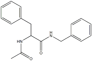 2-(acetylamino)-3-phenyl-N-benzylpropanamide Struktur