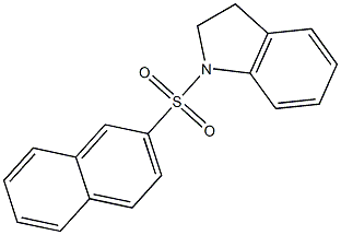 1-(2-naphthylsulfonyl)indoline Struktur