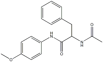 2-(acetylamino)-N-(4-methoxyphenyl)-3-phenylpropanamide Struktur