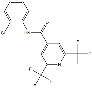 N-(2-chlorophenyl)-2,6-bis(trifluoromethyl)isonicotinamide Struktur